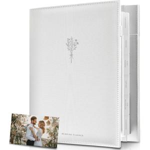 Award Winning Elegant Wedding Planner Binder and Organizer for the Bride | Tissue Wrapped | Cushioned Cover | Engagement Gift | This Elegantly Designed US Planner Allows you to Plan Every Detail (Soft Grey)