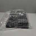 SNTD Dish Drying Rack - Small Dish Rack for Kitchen Counter, Stainless Steel Dish Drainer with Utensil Holder and Drainboard, 11" W x 15" L (Black)