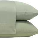Cariloha Classic 2-Piece Twill Pillowcase Set | Sage | Standard | Viscose Material | Allergy Resistant, Thermal-Regulating & Extra Soft