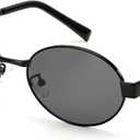 Retro Oval Sunglasses for Women Men Shade UV400 Protection Trendy Style