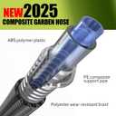 Relxitl Garden Hose, Flexible Water Hose, Ultra Lightweight Non-Expanding hose with 10 Function Sprayer, Leak proof, Pressure Resistant for Yard, Outdoor (Green, 50FT)