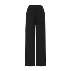 AFITNE Womens Wide Leg Work Pants High Waisted Pull On Dress Pants with Pockets Elastic Waistband Office Business Casual Loose Fit Trousers Slacks 29" Black Medium, Black