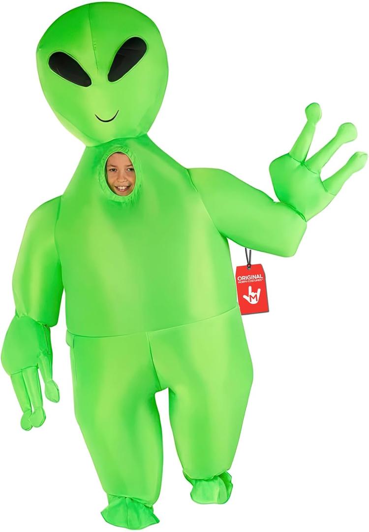 Morph Giant Inflatable Alien Costume Kids Inflatable Costumes For Kids Blow Up Halloween Costumes For Kids Boys Girls, One Size