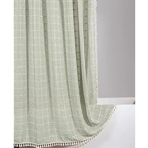 Aldopein Modern Farmhouse Shower Curtain, Vintage Tribal Geometry Fabric Shower Curtains Set Cottagecore Bathroom Decorations with Hooks  72"L x 72"W