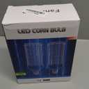 FanNicoo 2 Pack 500W Equivalent LED Corn Light Bulb 5500 Lumen 6500K 60W Large Area Cool Daylight White E26/E27 Medium Base for Outdoor Indoor Garage Warehouse Factory Workshop Street Backyard