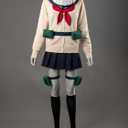 Cosfun Women's Cosplay Costume Full Outfits Sailor Uniform Suit Upgraded Ver Anime Costumes (Beige, S)