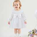Toddler Baby Girl Dress Infant Girl Clothes Outfits Tulle Dresses Princess Wedding Dress for Baby Girls 3M to 3 Year