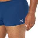 Speedo Mens Swimsuit Square Leg Endurance+ Solid (Blue)