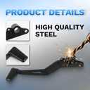 Rear Brake Lever for 2018-2025 Ninja 400, Ninja 500, Z400, Z500, Ninja e-1 ABS, Motorcycle Foot Pedal Accessories Replacement (Black)
