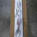 5-Light Modern Chrome Vanity Light Fixture with White Glass Shade for Bathroom Over Mirror, 40 Inches