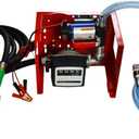 Electric Diesel Transfer Pump Kit - 110V, 175W, 12 GPM Electric Fuel Transfer Pump With Automatic Nozzle, Mechanical Fuel Meter, 13 Feet Dispensing Hose and 6.6 Feet Suction Hose