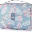 Mossio Hanging Toiletry Bag with Sturdy Hook - Large Portable Cosmetic Makeup Travel Organizer for Men & Women