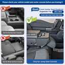 Upgraded Headrest Organizer&Tray for Ford F-Super Duty(Jump Seat Only) | Fit 2011-2026 Ford F150 F250 F350 F450 F550 F650,Multi-functional, Nice Accessories