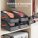 Baseball Cap Organizer - 4pcs, Hat Storage Box and Closet Organizer with Hooks and Adjustable Straps