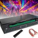 Equalizer Home Audio 31 Bands Graphic Equalizer,Stereo Equalizers Audio,Music Spectrum Analyzer Bluetooth Connectivity,12 Rhythm Patterns with Noise Reduction for Concert,Recording Studio (Black)