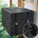 Winter Window Air Conditioner Cover Waterproof for Outside Unit,Freeze Protection Cover for Outdoor Window AC Insulation with 3 Layers, Dust-Proof Waterproof AC Unit Defender,21W*16D*15H