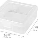 IRIS USA Pencil Case Boxes, 10-Pack, |Made in USA|, Plastic Bead Organizing Containers with Snap Lid for Arts, Crafts, Ephemera, Stickers, & Dance Cheer, Clear - Small