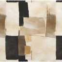 Oil Painting Abstract Tablecloth Black White Brown Boho Beige Tan Cream Table Cloth Rectangle Table Cover Kitchen Decorations for Home Dinner Party 54 x 72 Inch