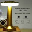 36 Pcs LED Cordless Table Lamp Bulk Rechargeable, Gold, 26.18"D x 20.08"W x 15.16"H