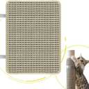 Cat Nail File Scratcher, Cat Nail File with80 Aluminum Oxide Grit, Natural Cat Scratch Pads Wrap Around a Cat ScratcherPost or Cat Tree Base to Help Trimming Cat Nails and Protect Furniture
