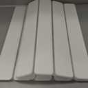 Foldable Stone Bath Mat 60x39cm | Quick-Dry Diatomaceous Earth Bath Rug with PVC Anti-Slip Base | Bathroom, Kitchen, Pet-Friendly Water Absorbent Mat (White)