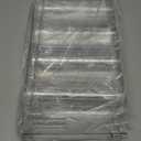 Stackable Water Bottle Organizer, 4-Tier Clear Large Compartment Holder with Stable One-Piece Side-Panel Design, Prevents Tipping & Rolling for Cabinet & Kitchen Storage, Holds 16 Bottles