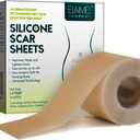 3 x Medical Grade Silicone Scar Sheet, Silicone Scar Tape (1.6x 120"), Scar Removal Strips for Acne Scars C-Section & Keloid Surgery Scars Sheets Treatment Sheets - 6-8 Month Supply, Expiry: 02/08/2025