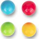 Super Durable Replacement Balls for Pound a Ball, Assortment of 4 Different Colored 1.75" Diameter Plastic Balls That Fit Most Pound a Ball Toys.