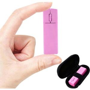 Wireless Bluetooth Mouse, Mini 3-Mode (BT4.0/5.0+2.4G) Finger Noiseless Rechargeable Travel Small Mice with Mouse Case, 3 Buttons Ultra Lightweight Portable Wireless Mice for Desktop Laptops PCPink