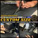 Royal Shade 5' x 50' Black Fence Privacy Screen Windscreen Cover Netting Mesh Fabric Cloth - Cable Zip Ties Included (We Make Custom Size)