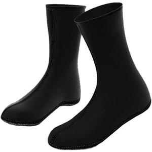 Snorkeling Beach Socks, 2 Mm Neoprene, Medium/Long, Non-Slip (X-Large, Black)