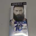 Mens Beard & Mustache Dye Shampoo, Instant 100% Grey Hair Coverage, 3 in 1 Black Beard Color Shampoo for Men Facial Hair, Easy to Use & Dermatologist Tested, 200ML