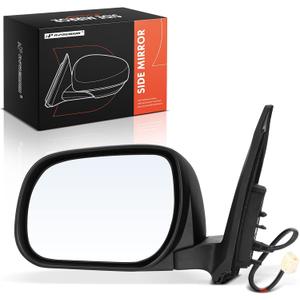 A-Premium Driver Side Power Door Mirror - Compatible with Toyota RAV4 2009 2010 2011 2012 - Non-Heated, Manual Folding Black Outside Rear View Mirror - Replace# 87909-0R010