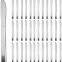 Hansmart 36 PCS Dinner Knifes Set - Windsor Stainless Steel Table Knives 8.7 Inch with Dishwasher Safe Butter Knives,Metal Butter Knofe,Dinner Knife Silverware for Home,Kitchen or Restaurant