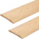 CroBlissful 2 Pack 36" X 5" X 1/2" Red Oak Threshold, Wood Door Oak Threshold for Interior Doorways Reducer, Unfinished Overlap Floor Transition Strip, for Interior Doorways