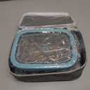 Bentgo MicroSteel Leak-Proof Lunch Box - Microwave-Safe, Oven-Safe, Bento-Style Container with Removable Divider, Airtight Lid, Sustainable Design, Odor & Stain Resistant (Aqua)