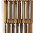 Joseph Joseph DrawerStore Knife Organizer, holds up to 12+ knives, Kitchen Organization & Drawer Storage, Bamboo