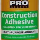 SikaBond Construction Adhesive, Gray, Advanced Polyurethane for Outdoor. Water immersible & Waterproof, 10 fl.oz