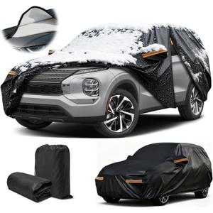 Car Cover for Mitsubishi Outlander, Nissan Murano 2015-2024, Thickened Cover for Outlander, Custom Fit Outlander Cover 2005-2025, Snow Hail Dust Sun Protection Car Cover, Winter Cover with Door Zipper