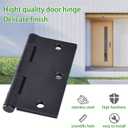 30 Pack Black Door Hinges, 3.5 x 3.5 Inch Black Hinges for Interior Doors 3 1/2 Inch Hinges for Residential Doors, Square Corners Interior Door Hinges for Standard Flat/Bedroom