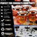 Graduation Cups 2026 Plastic Cups Disposable 9 Oz, 50 PCS Class of 2026 Decoration Cups Black and Gold Congrats Grad Party Cups, Elegant Drinkware for Grad Festivities Graduation Party Favors