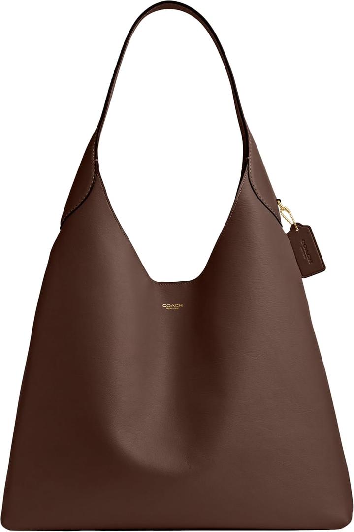 COACH Brooklyn Shoulder Bag 39, B4/Maple, 15.25 x 4.75 x 17 in