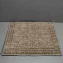 FMFUNCTEX Entryway Rug 2x3 Washable Brown Vintage Distressed Door Mat Non Slip Low Pile Indoor Carpet Soft Retro Floral Small Throw Area Rugs for Entry Way Entrance Bedroom Kitchen Bathroom Laundry