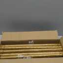 Gold Metal Wedding Arch Backdrop Stands Set of 2 (7.2FT & 6.6FT), Metal Square Balloon Arch Frame for Birthday Party, Ceremony, Baby Shower