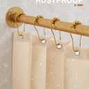 Gold Corner Shower Curtain Rod, [39"-69"] x [55"-85"] Adjustable L Shaped Shower Rod No-Sagging 90 Degree Curved Curtain Rod for Bathroom Bathtub with 12 Ring Hooks & Ceiling Support