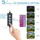 Hygger Advanced LED Aquarium Light with Timer, 24/7 Lighting Cycle & DIY Mode, Full Spectrum Fish Tank Light for 48-54 in Freshwater Planted Tank