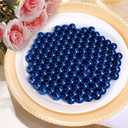 2800Pcs Navy Blue Vase Filler Pearl Beads for Crafting 6mm Beads No Holes Decor Suitable for Wedding Decor, Party Decorations, Centerpiece Table Decorations