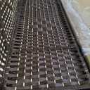 Furnnylane 3 Panel Rattan Room Divider, Dark Brown Folding Privacy Screen