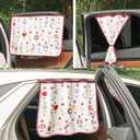 Magnetic Car Sun Shade Curtain for Side Window  Sun Blocker and UV Protector for Baby, Kids, and Pets  Universal Fit with Built-in Magnets for Steel-Framed Door (Magnet-New Alphabet)