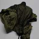 Camping Hammock with Rain Fly Tarp and Mosquito Net Tent Tree Straps, Portable Single Double Nylon Parachute Hammock Rainfly Set for Backpacking Hiking Travel Yard Outdoor Activities Green